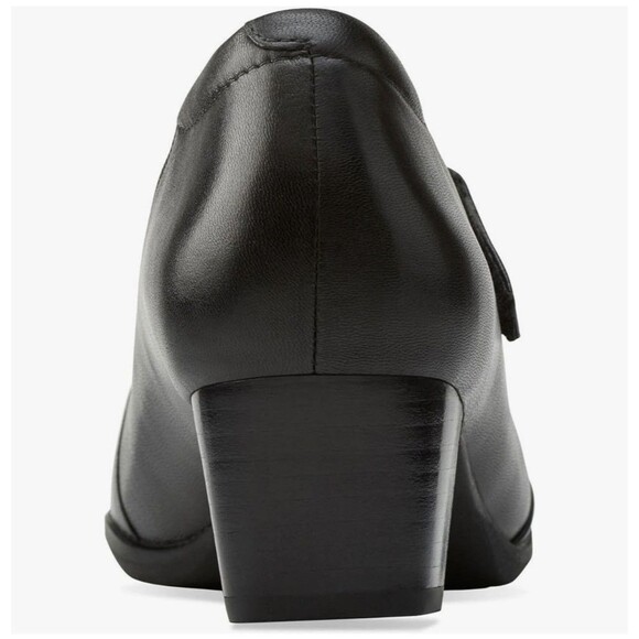 Clarks Women's Rosalyn Wren Pump Black Leather Size 8 - Picture 5 of 5